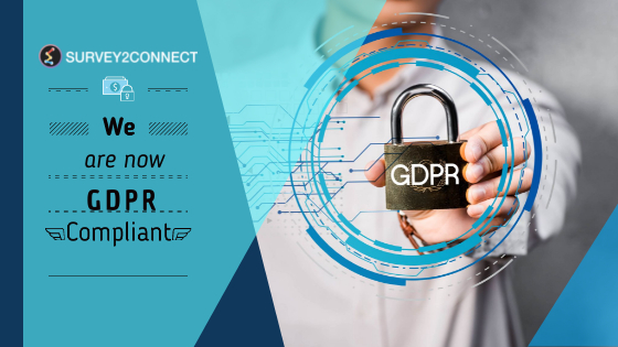 To adhere to local norms of data privacy and protection in European Union, Survey2Connect has now become GDPR compliant